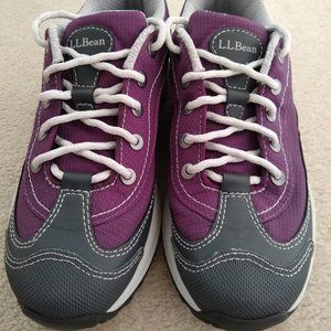 L.L. Bean Women's Size 7 Purple & Black Trail Hiking Athletic Lace-Up Sneakers